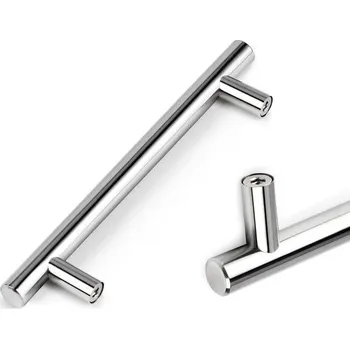 Nábytkové kování Úchytky skříněk Probrico, úchytky nábytkové kovové rozteč otvorů 192mm, úchytky skříně Chrom,