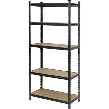 Dílenský regál TOOLCRAFT TO-9919458 regál na těžké předměty, (š x v x h) 800 x 1800 x 400 mm, kov, tvrdé vlákno, antracit/černá