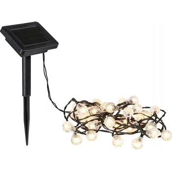 Venkovní osvětlení Solární světelný řetěz SOALA LED 3,9 m se soumrakovým senzorem 1 lm/metr 30 LED