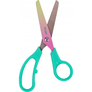 Milan ŠKOLNÍ NŮŽKY Ostré pro DĚTI zelené 13.4 mm Barevné POHODLNÉ