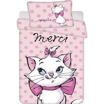 Povlečení Jerry Fabrics Disney Marie Cat Merci baby 100 × 135, 60 × 40 cm