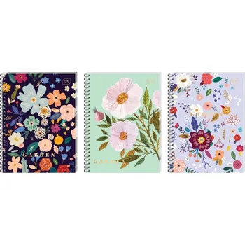 Sešit Sešit B5 s mřížkou, kroužková vazba, na projekty, kancelářský sešit Interdruk, 100 listů