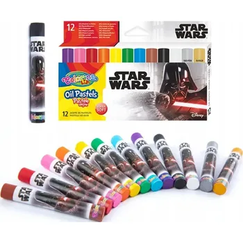 Modelovací hmota Star Wars PLASTELÍNA Školní modelovací hmota 12 BAREV Colorino Bohatá BAREVNÁ PALETA