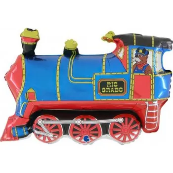 Balónek Vlak 33"/84m fóliový balónek nafukovací