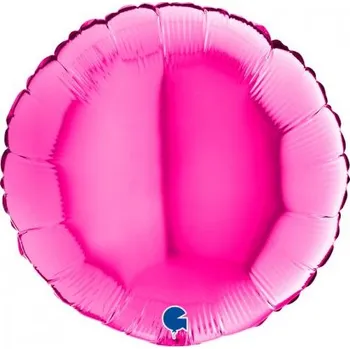 Balónek Kruh magenta 18"/46cm fóliový balónek nafukovací