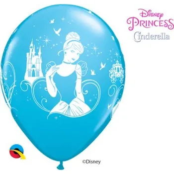 Balónek Potisk POPELKA DISNEY 12"/30cm - Balónek Qualatex 6ks