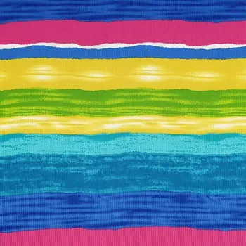 Úplet N5810 hránkový, barevné pruhy, š.150