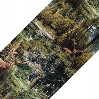 ubrus Gobelínový běhoun na stůl LES a JELEN 180 CM