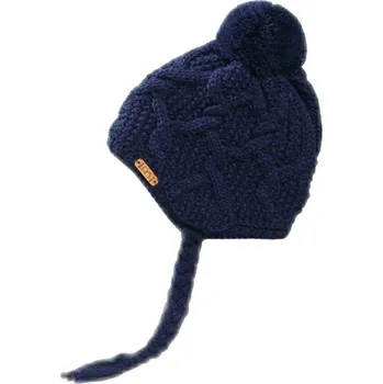 Čepice Dětská celopodšitá pletená čepice PLETEX H114 Barva: Tmavě modrá