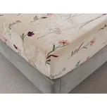 XPOSE® Mikroplyšové prostěradlo DIVOKÉ MÁKY Exclusive 180x200 cm, Mikroplyš + Prodloužená možnost vrácení zboží do 50 dnů