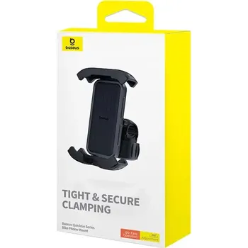 Držák na kolo Baseus QuickGo pro telefony (černý)