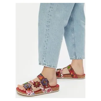 Dámské pantofle Nazouváky Laura Vita Brcyano 16 Červená 35