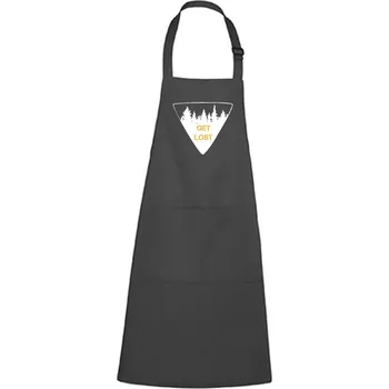 Kuchyňská zástěra Zástěra s potiskem Get lost Barva zástěry: Antracitová