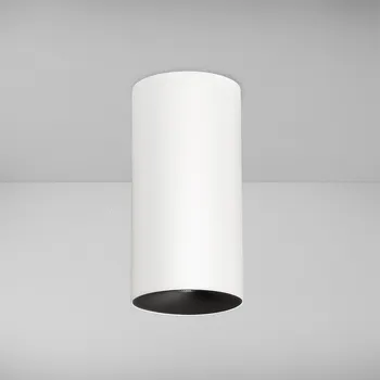 ZAHO Stropní LED svítidlo CAPS MD100, 10W, v. 200 mm, 60° Barva: Černo-bílá, Teplota světla: 2700K - teplá bílá, Stmívání, řízení: ON/OFF