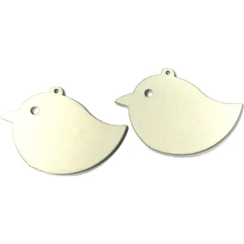 Velikonoční dekorace Ptáček dřevěný bilý 5cm