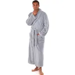 Unisex župan se šálovým límcem LILLY a JACK EXTRA stříbrná - 4XL