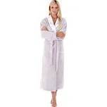 Dámský dlouhý župan se šálovým límcem FLORA šedá - M