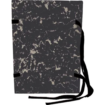 Archivační box Spisová deska A3 mramor, tkanice - černá