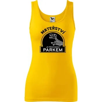 Dámské tílko s potiskem Mateřství Velikost: S, Barva: Žlutá