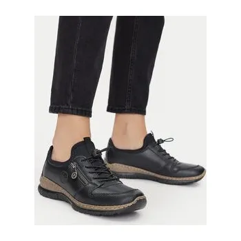 Dámské polobotky Polobotky Rieker N32G0-00 Černá 37