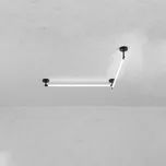 ZAHO Stropní LED svítidlo JETSON MD4, 38W, v. 120 cm Barva: Černá, Teplota světla: 3000K - teplá bílá, Stmívání, řízení: Casambi