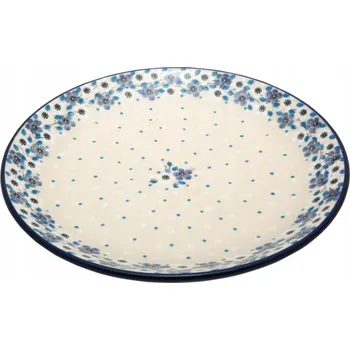 Talíř Jídelní talíř mělký Bolesławiec Umělecká keramika 27 cm