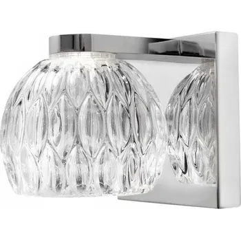 Nástěnné svítidlo NOVA LUCE nástěnné svítidlo LARA čiré sklo a chromová základna LED 5W 230V IP20 8540402