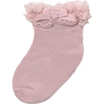MAYORAL dívčí ponožky s krajkou růžová EU 18-23, vel. 80 cm