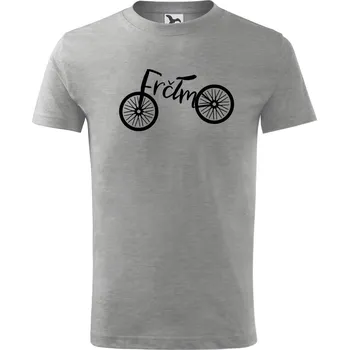 Chlapecké tričko Dětské tričko s potiskem Frčím Velikost: 158/12 let, Barva trička: Tmavě šedý melír