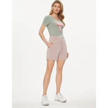 Guess Sportovní kraťasy Elly V2YD10 K7UW2 Béžová Relaxed Fit XS