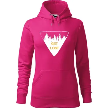 Pánská mikina Dámská mikina Get lost Velikost (žena): S, Vyberte barvu: Purpurová