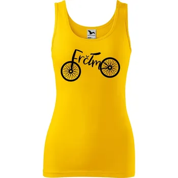 Dámské tílko s potiskem Frčím Velikost: S, Barva: Žlutá
