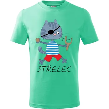 Chlapecké tričko Dětské tričko Zvěrokruh kočky Střelec Velikost: 158/12 let, Barva trička: Mátová