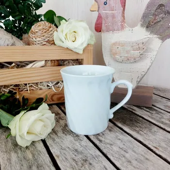 RICHMOND hrnek 250 ml, bílý, Český porcelán Dubí (Porcelánový hrnek 2. jakost)