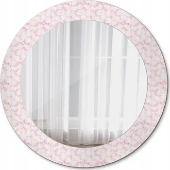 Zrcadlo Kulaté Zrcadlo do Koupelny Vzor Květů 60cm