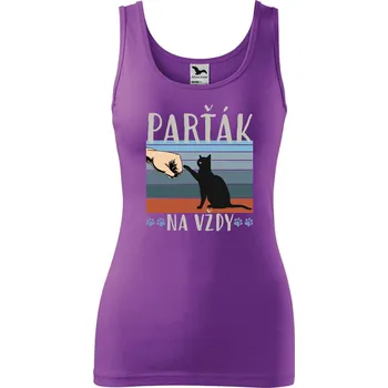 Dámské tílko s potiskem Parťák na vždy Velikost: S, Barva: Fialová