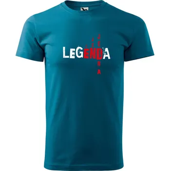 Pánské tričko Jedna legenda Velikost: S, Barva trička: Petrolejová
