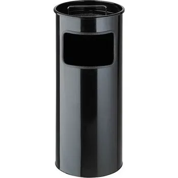 Odpadkový koš HTI Odpadkový koš s popelníkem - černý 30 l. MC-4295