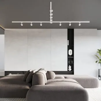 Stropní svítidlo, 11 bodů, 3fázový kolejnicový systém, KAMI 88W LED 3000K