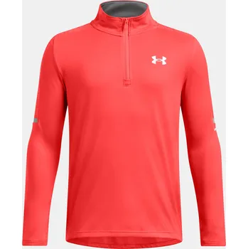 Chlapecké tričko Chlapecké tričko Under Armour UA Tech Utility 1/4 Zi 1390029-847 Oranžová YLG