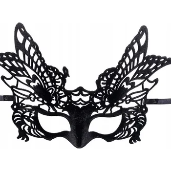 Karnevalová maska Sametová škraboška Motýl