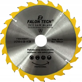 Řezný kotouč Řezací kotouč na dřevo Falon-Tech FTBW2103024YT 210x30 mm 24Z