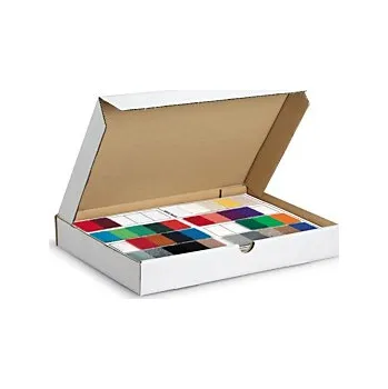 Obalový materiál Ploché poštovní krabice 430x310x50mm, bílé, třívrstvá vlnitá lepenka (3VVL) - Balení po 50 ks