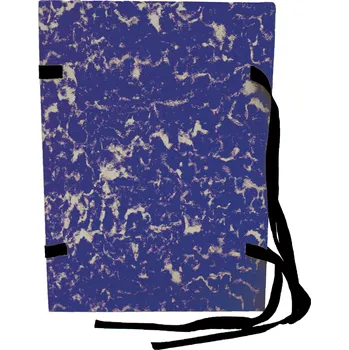 Archivační box Spisová deska A3 mramor, tkanice - modrá