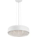 NOVA LUCE závěsné svítidlo LYON matný bílý hliník a křišťál G9 6x5W 230V IP20 bez žárovky 8502962