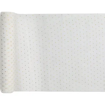 ubrus Bílý běhoun 300 x 26 cm