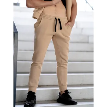 Stylové pánské VSB CLASSIC tepláky béžové , VELIKOST XL