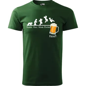 Pánské tričko Pánské tričko s potiskem Týden Velikost: S, Barva trička: Fialová