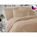 Jednobarevné povlečení satén 2x 70x90, 240x200 Luxury Collection Béžové