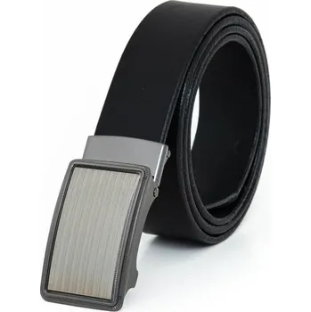 Opasek Kožený opasek černý s automatickou sponou Rozměry opasku: Obvod pasu: 115 cm (Celková délka: 130cm)